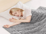 Weighted Blanket, 9 kg, 1524 x 2032 mm Queen Size, Sherpa Fleece Heavy Blanket with Glass Beads, V952-JZMTYGRTHRT2DXUNJ001V0