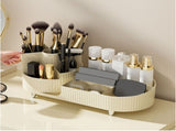 Makeup Organizer Rotating Brush Holder Large Capacity Cosmetic Display Case for Vanity Table V1294-YM0901-3117240053811