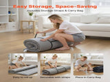 Japanese Tatami Mat, Full Size Foldable Japanese Tatami Mattress, Futon Mattress with Storage Bag & V952-BYTTM54INCH3XSFR5001V0