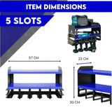 Power Tool Organiser Wall Mounted Drill Storage Organizer Holder XU1 Blue V379-TORGZBLU231201