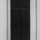 Insect Door Curtain 210 X 100 Cm 2 Pcs Magnet Black 43_40920