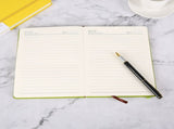 A5 Notebook Ruled, Hard Cover Ruled Journal with Premium Thick Paper, Inner Pocket, Pen Loop, V1370-AZ4-02042
