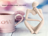 Abstract Character Figurines Thinker Desk Decor Home Decoration Ornament V1294-YM0727-JY16820-01