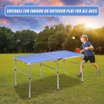 152cm Portable Tennis Table, Folding Ping Pong Table Game Set V63-828191