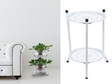 2Tier Metal Plant Stand Flower Pot Holder Display Shelf Rack Home Decoration Garden V1294-YM0901-3111210013912