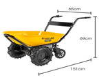 Baumr-AG 36V Battery Powered Wheelbarrow Motorised Electric, 100L Bucket Volume, 4 Wheel, 260kg V219-GDTPBWBM8CEA