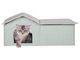 Heated Cat House, Outdoor Kitty Shelter with Adjustable Temperature and Timer, 600D Oxford Cloth V952-FWSBYMBHSNJBGX6FWV3