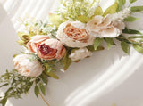 Simulation Peony Wreath Home Door Decorations Wall Hanging Artificial Peony Wreath Wedding Courtyard V1294-YM0523-220118XU03-5