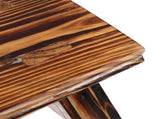Wood Stool for Home Use Crafted from Solid Wood Multi Color Compact Lightweight and 12.5 x 12.5 x 15 V1370-AZ4-19582