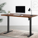 Artiss Standing Desk Motorised Rustic Brown 140CM HASD-114G-BKDF-RBDB-140