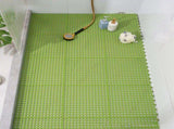 10PCS Suction Cup Floor Mats Anti Slip Plastic Mosaic Bath Mat for Kitchen Bathroom Green V1294-YM0716-3112220042315