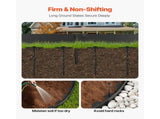 Landscape Edging, 2000 x 10 cm Plastic Garden Border Edging with 30 Spikes & 2 Ground Stakes, No V952-SLPZ66FT4INCGWH0J001V0