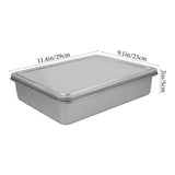 Multi Spice Containers Condiment Station Rectangular Stainless Steel Multiple Compartments Food V1192-AZ-W-27599