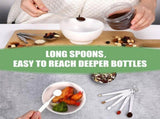 Measuring Cups and Spoons Set of 16,5 Stainless Steel Nesting Measuring Cups 5 Spoons,1 Leveler V1369-AZ3-W-22166
