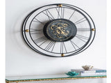 TRAVELER WALL CLOCK WITH MOVING 3D MECHANISM V742-78666DS
