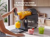 NORDA 1.3L Slushie Machine Frozen Drink Maker Slushy Ice Cream Maker No Ice Compressor Touchscreen TD-SLS-02C-1P6-GY