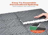 Interlocking Drainage Mat, 31 x 31 cm Modular Interlocking Cushion, 40 Pcs Splicing Drainage Mats, V952-CKPSD12X12INYQCJXV0