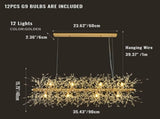 Modern Crystal Chandelier Firework, 12 Lights V178-20821