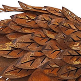 Rust Peacock Garden Statue 88x44cm V637-71609PCK
