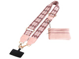 Clip and Go Phone Strap with Zipper Pouch,Crossbody Adjustable Chain Lanyard with PU Leather Wallet V1189-LWWAL-20260325-00109