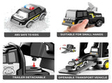 Police Truck Toys Toddlers 3 4 5 6 Years Old, 5 in 1 Truck Friction Power Toy Car Christmas Birthday V1192-AZ-W-11604