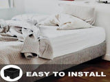 Bed Raisers Black Silicone for Bed Use Prevent Sliding and Add Storage 4Pcs V1369-AZ3-W-24445