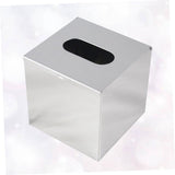 Stainless Steel Tissue Holder Plated Silver Home Bathroom Organizer Wall Mount Waterproof 1Pc V1366-AZ2-W-13916