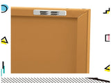 Artiss Buffet Sideboard Metal Cabinet - BASE Yellow AI-LOCKER-LD-YE