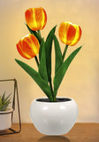 Tulip Lamp Indoor Decorative Table Lamp Flower Pot Lamp Ambient Night Light Gift Potted Plant V1294-YM0901-LNEO334C-3