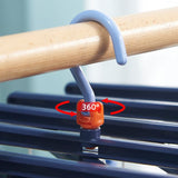 Plastic Folding Multi Head Drying Rack Multi Clips Socks Underwear Hanger Windproof Multifunctional V1294-YM0716-3117220156311
