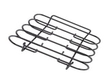 Rib 4 Rows Capacity Compact Portable Iron Material Black Durable Reusable Barbecue Standing Rib V1294-YM0715-3111220163111