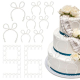 96Pcs Bow Cake Topper Not Easy to Fade Pearl Cupcake Decoration Bow Suitable for Birthday Party V1369-AZ3-W-12009