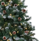 Christabelle 1.8m Pre Lit LED Christmas Tree with Pine Cones CMT-JFA-180-LED