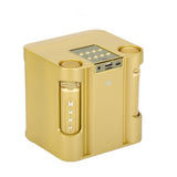 Gold Karaoke Machine with 2 Wireless Microphones Bluetooth-Compatible 5.0 for Parties V201-QHGMMOREONE049