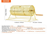 Raffle Drum, 11.6 x 7.48 inch Brass Plated Raffle Ticket Spinning Cage, Holds 2500 Tickets or 100 V952-CJGJS12YC0003G2KPV0