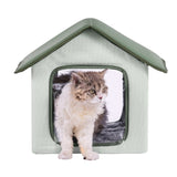 VEVOR Elevated Heated Cat House, Outdoor Kitty with Timer, 600D Oxford Cloth Foldable Cat V952-FWSBYMBHSNJBKOLU0V3