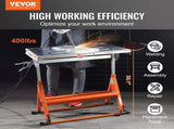 Welding Table 30" x 20", 400lbs Load Capacity Steel Welding Workbench Table on Wheels, Folding Work V952-KZDHZ400LB302X80EV0