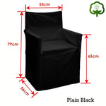 Rans Alfresco 100% Cotton Director Chair Cover - Plain Black V442-RAN-COUCHC-DIRECTORPLAIN-BLACK-SH