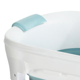 Weisshorn Foldable Bathtub Portable Folding Water Spa with Cover Plate 136x62cm FB-PP-136-BL