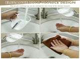 Handing Cup Acrylic Rounding Cup Hand Cup with Two Metal Handles for Jewish Prayer V1369-AZ3-W-11601