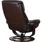 Julio Faux Leather Premium Reclining Lounge Arm Chair w/ Ottoman Swivel Sofa V563-75626