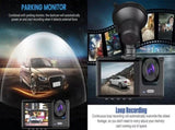 BDI C309 3-Camera 1080P Front & 720P Inside 2 Inch Screen 480P Back Dash Cam V28-ELEBDIC309