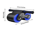 Automatic Rebound Abdominal Wheel, Ab Roller Wheels with Kneel Mat, Double Wheel Abdominal Wheel for V1366-AZ2-W-04705