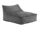 Artiss Bean Bag Chair Cover Soft Corduroy Stuffed Animal Storage Bean Bag Cover for BD-COVER-LOUNGE-S-GR