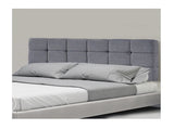Linen Fabric Queen Bed Deluxe Headboard Bedhead - Grey V63-821433