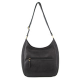 Pierre Cardin Womens Italian Leather Bag Perforated Cross Body Travel - Black V563-PC-3343-BLK