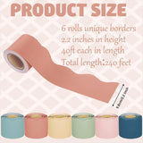 240Ft Boho Bulletin Board Borders Colorful Classroom Border Trim Scalloped Stickers Rolled 6 Rolls V1366-AZ2-W-17739