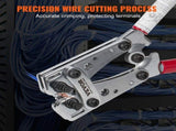Battery Cable Lug Crimping Tool, 10-1/0AWG with Cable Cutter and 95PCS Copper Ring Terminals, 6 Wire V952-DLYJQPJDLJTLDJBJTV0