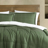 Ardor 3 Pcs Cammy Deep Khaki Comforter Set with Sherpa Reverse Queen/King V442-INT-COMFORTER-CAMMY-DEEPKHAKI-QS