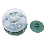 Stackable Grain Storage Container Single Layer 6 Grids Rotating Rice Dispenser for Kitchen V1294-YM0717-3118220217011